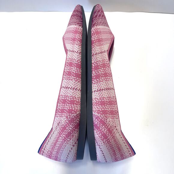 ROTHY'S NWOT Rare Breast Cancer Plaid Pointed Flats in Pink Size 11.5 - Picture 6 of 12